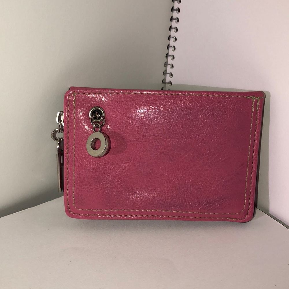 Pink ID keychain wallet